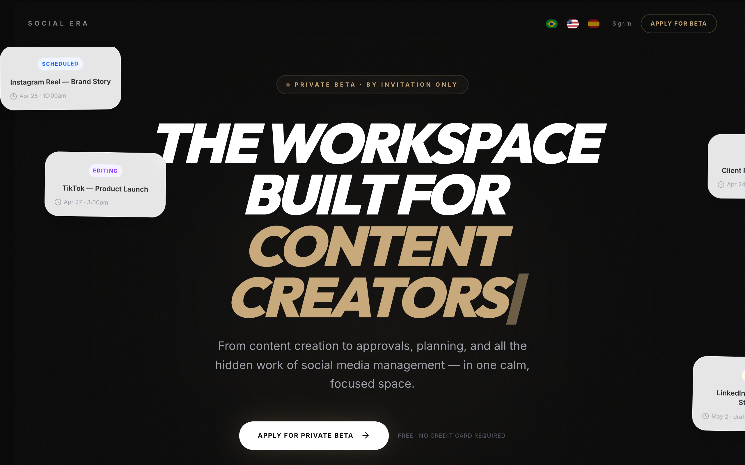 SocialEra, Full-stack SaaS build